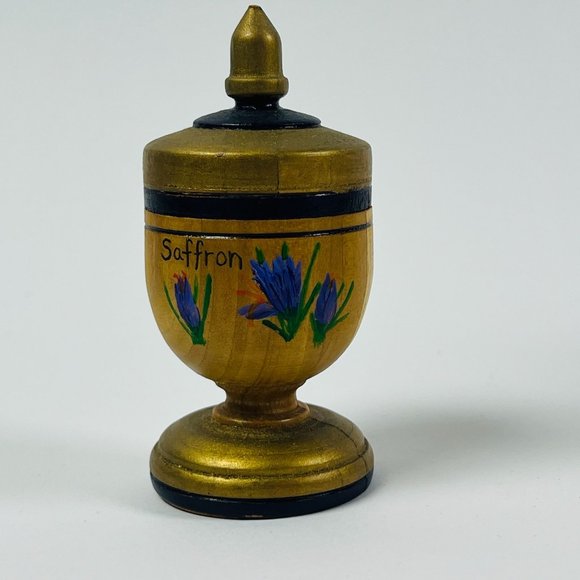 Unique 5 Wooden Handmade Urns 4" to 5 3/4" Tall some Signed - Picture 3 of 10